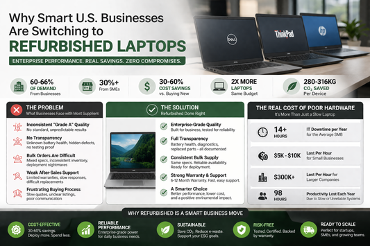 Why Smart U.S. Businesses Are Switching to Refurbished Laptops
