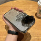 Glitter Astronaut Camera Stand Phone Case For I14 13 12 11 Pro Max XR 14 Plus Invisible Lens Bracket Plating Soft Cover