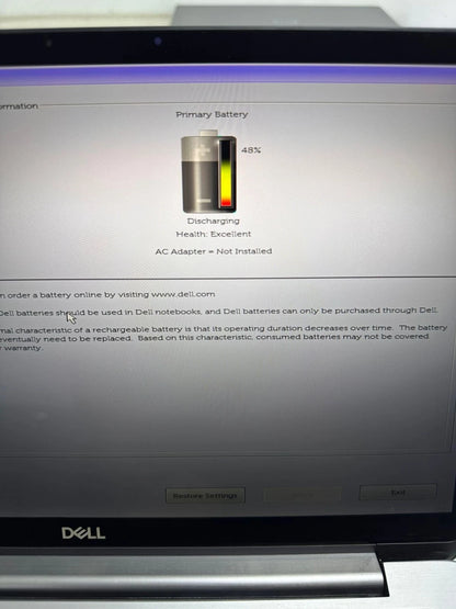 Dell Latitude 7400 privacy glass touchscreen close‑up