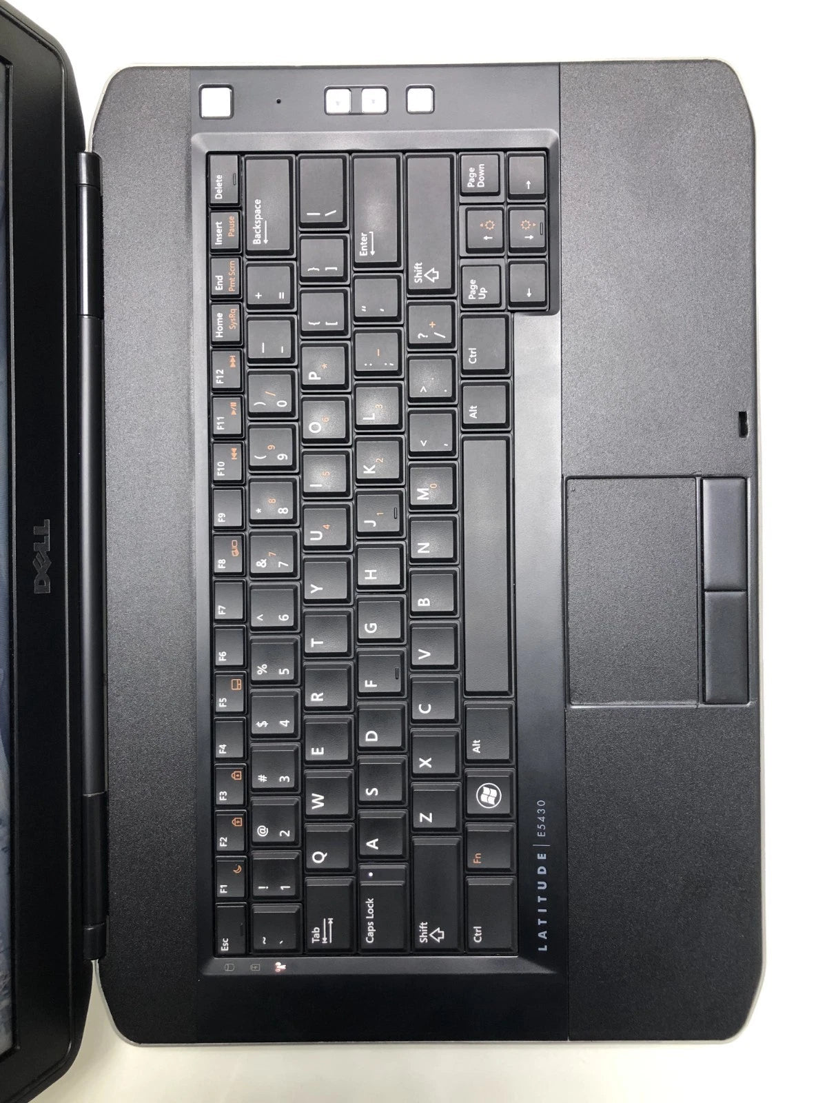 Dell Latitude E5430 keyboard and touchpad close-up