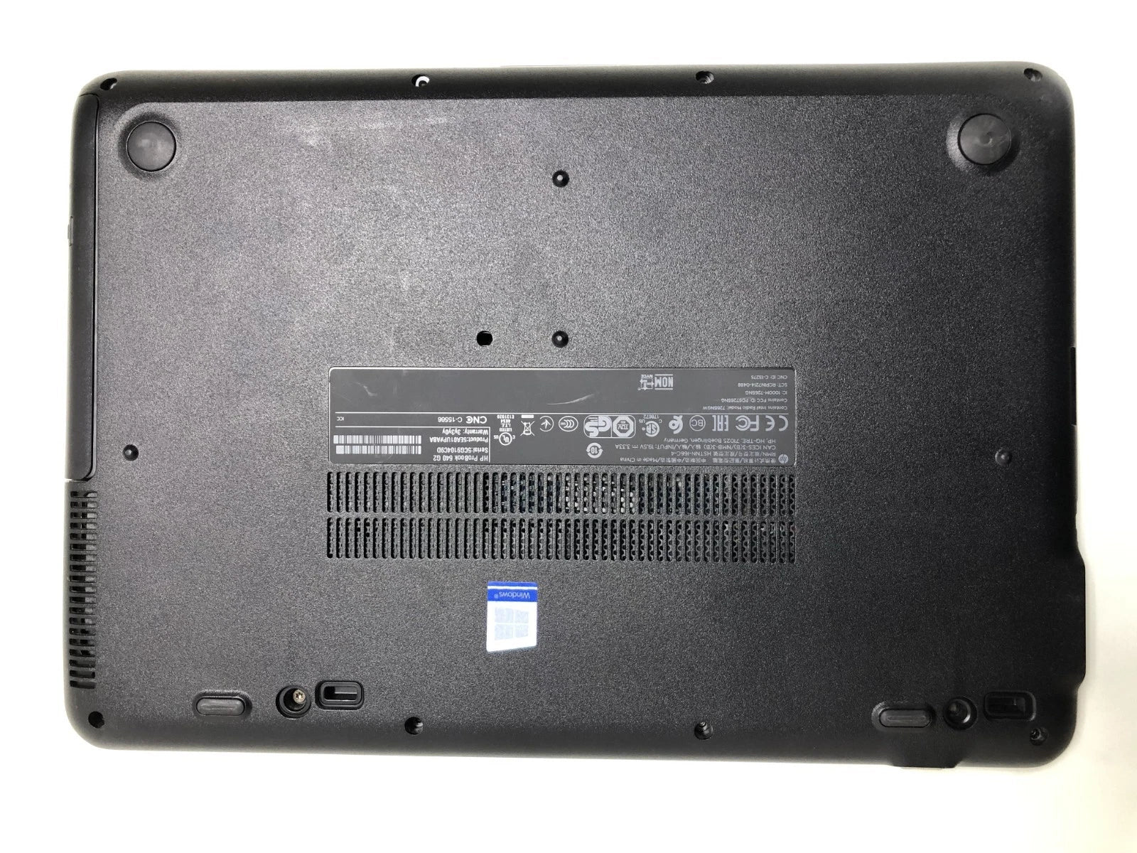 HP ProBook 640 G2 close-up showing clean refurbished condition