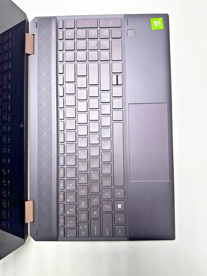 HP Spectre x360 15 keyboard and touchpad close-up
