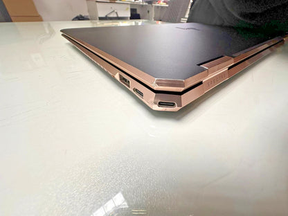 HP Spectre x360 15 cosmetic signs close-up