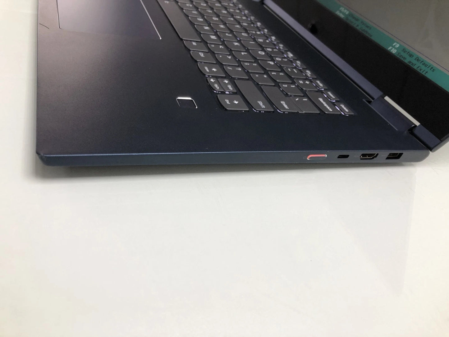 Side view showing ports and connectivity of Lenovo Yoga i5